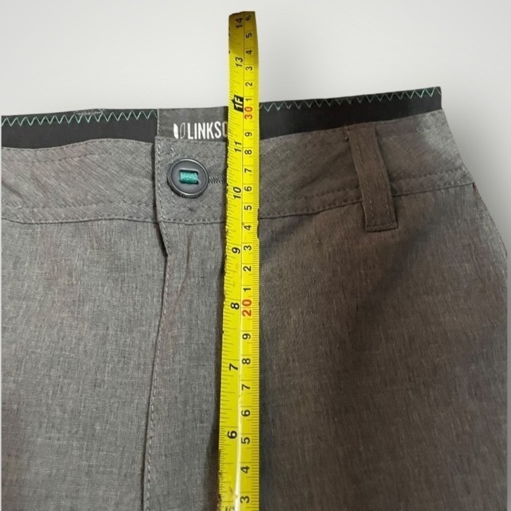 Linksoul Boardwalker Golf Shorts Men 36 Gray Stretch Performance Sport Active - Picture 4 of 8